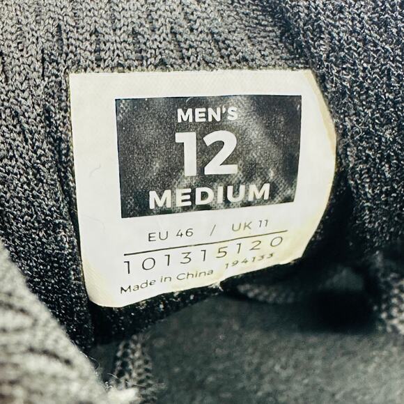 Kuru Mens Quantum Supportive Stability Walking Sneakers Black Slate Gray Size 12 - Picture 11 of 11